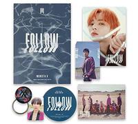 MONSTA X 7th Mini Album - FOLLOW-FIND YOU [ II ver. ] CD + Photobook + Mini Poster + Lyrics + Photocard + Photostand + OFFICIAL POSTER + FREE GIFT / K-pop Sealed