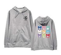 Monsta X Hoodies KPOP Korean Sudadera con Capucha HYUNGWON Jooheon IM Shownu NINHYUK KIHYUN Casual Moda Manga Versión Suelta larg Tops para Hombres Mujeres