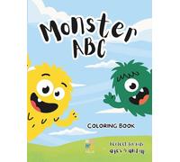 Monster ABC: Alphabet Coloring Book for Kids Ages 4-8 with Cute Monsters