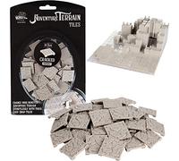 Monster Adventure Terrain- Paquete de expansión de azulejos de estilo agrietado de 50 piezas - capaz de 1 x 1 † Juego de azulejos, fácil de montar crea un terreno de mesa increíble en cuestión de minutos, personaliza tus mazmorras de D&D y Pathfinder a tu manera