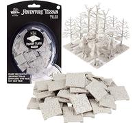Monster Adventure Terrain - Paquete de expansión de baldosas forestales de 50 piezas, juego de azulejos pintable de 1 x 1 pulgadas, fácil de ajustar crea un terreno de mesa increíble en cuestión de minutos, personaliza tus mazmorras de D&D y Pathfinder a tu manera