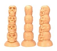 Monster Anal Plug Butt Plug Cuentas anales Consolador grande XXXL Cráneo Expansión del ano Masajeador de próstata y vagina con ventosa Masturbación Juguete sexual para hombres Mujeres Principiantes