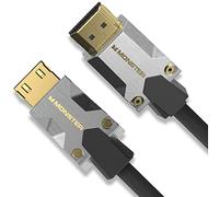 Monster Cable HDMI Premium certificado de la serie M 2.0, cuenta con 4K Ultra HD a una frecuencia de actualización de 60 Hz, chaqueta Duraflex y blindaje de triple capa, 22.5 Gbps - 10 pies