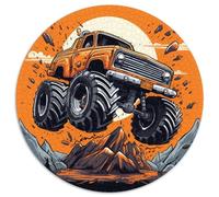 Monster Camión Ultra Camión 1000 Piezas Vehicle Puzzle Redondo, Familiar, Presión Reducida, Difícil Adultos, Juguetes Educativos, Regalo Niños, Descompresión, Aliviar Estrés (67.5x67.5cm)