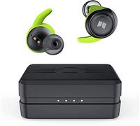 Monster Champion AIRLINKS, Auriculares Deportivos Bluetooth en el oído, Auriculares Impermeables, Calidad de Audio estéreo 3D, cancelación de Ruido, 100 Horas de duración de la batería con Estuche de