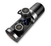 Monster Clarity 101 AirLinks - Auriculares inalámbricos Bluetooth de 5 con funda de carga, sonido de graves profundos, IPX5 impermeable, micrófono integrado, llamada clara, ajuste seguro para deportes