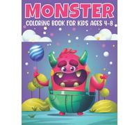 Monster Coloring Book For Kids Ages 4-8: A Cute Spooky & Funny Looking Monsters, Perfect Monster Gifts for Toddlers and Kids Who Love Cute Monsters