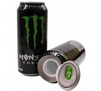 Monster de ocultación Original - Bebida energética Monster con compartimento de escondite secreto - Bote de Monster auténtico SAFE STASH - Refresco de camuflaje Monster