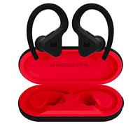 Monster DNA Fit - Auriculares inalámbricos con Arco - Auriculares Bluetooth intraurales - Reductores de Ruido - Resistentes al Agua - Ergonómicos - Negro