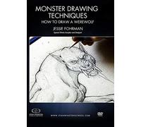 Monster Drawing Techniques: How to draw a Werewolf sketch using comparative anatomy & fine art rendering technique