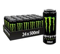 Monster Energy Green, Bebida Energética - Pack 24 Latas de 500 ml