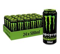 Monster Energy Green Zero Azúcar, Bebida Energética - Pack 24 Latas de 500 ml