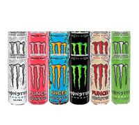 Monster Energy Mega - Paquete variado mixto de 12 unidades con paquete de calcomanías gratis, original, Ultra, Ultra Paradise, Pipeline Punch, Mango Loco, Monster Pacific Punch