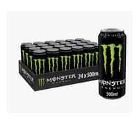 Monster Energy Original Bebida Energética Sabor a Arándano Rojo, 24 Unidades de 500 ml, Orgánica, para Deportes y Energía