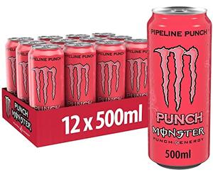 Monster Energy Pipeline Punch - Paleta de energía (12 botes de 500 ml)