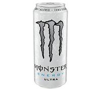 Monster - Energy Ultra - Bebida energética - 12 paquetes - 500 ml por paquete - Potenciador de energía - Menos dulce - De sabor más ligero - Sin calorías - Cafeína alta