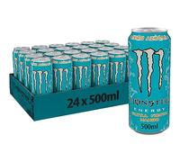 Monster Energy Ultra Fiesta Mango, Bebida energética sin Azúcar Sabor Mango - Pack de 24 Latas de 500 ml