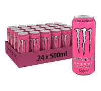 Monster Energy Ultra Rosá, Bebida Energética Sin Azúcar, Pack 24 latas de 500 ml