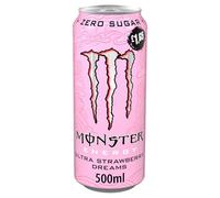 Monster Energy Ultra Strawberry Dreams - Bebida energética 12 latas de 500 ml PMP