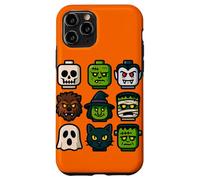 Monster Faces Pop Art Gráfico de Estilo Bloque de Halloween Carcasa para iPhone 11 Pro