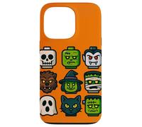 Monster Faces Pop Art Gráfico de Estilo Bloque de Halloween Carcasa para iPhone 13 Pro