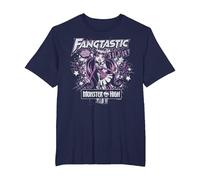 Monster High Alumni - Draculaura Fangtastic Tour Agotado Camiseta, Hombre Tallas Grandes, Azul Marino, 2X Alto