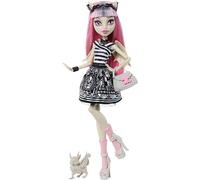 Monster High Boo-riginal Creeproduction Rochelle Goyle Muñeca, reproducción Coleccionable con Soporte, Diario y gárgola de Grifo Mascota Roux, JHK57