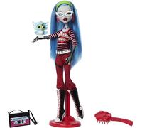 Monster High Booriginal Creeproduction - Muñeca Ghoulia Yelps Reproducción coleccionable con soporte para muñeca, diario y búho de mascota Sir Hoots A Lot