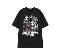 Monster High Camiseta de mujer Opciones Camiseta gráfica | Camiseta informal de manga corta Personajes Impresión | Serie de dibujos animados Ropa para uso diario divertido | MH Merch, Old School Ghoul