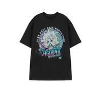 Monster High Camiseta Negra para Mujer High Lagoona | Camiseta gráfica de Manga Corta Diseño de Personajes de Lagoona Blue | Ropa Retro Camiseta gráfica de Mujer