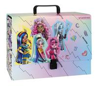 Monster High carpeta con asa, carpeta infantil, rígida A4 9,5 cm