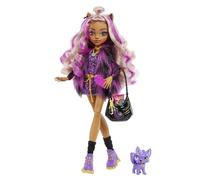 Monster High Muñeca articulada Clawdeen Wolf con mascota y accesorios +4 años (Mattel HHK52)