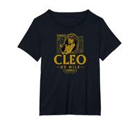 Monster High - Cleo De Nile Negro Camiseta, Mujer Tallas Grandes, Negro, 3XL Grande
