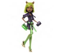 Monster High Dawn of the Dance Cleo De Nile Muñeca Creeproducción | Boo-riginal Creeproduction Clawdeen Wolf con vestido de fiesta y accesorios: bolso, fotos, invitación y soporte, JKM45