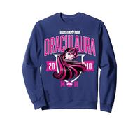 Monster High - Draculaura Collegiate Sudadera, Unisex para Adultos, Azul Marino, XL