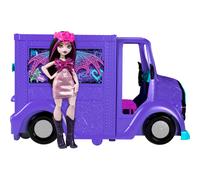 Monster High Draculaura Doll & Playset Fangtastic Rockin Food Truck with Pullout Stage Transformation & 13+ Themed Accessories