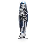 Monster High, Drama de película, Frankie Stein, en Blanco y Negro, para coleccionista, pósteres del tamaño de la muñeca y a tamaño Real, HKN29