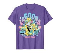 Monster High - Lagoona Blue Camiseta, Hombre, Morado Jaspeado, L