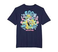 Monster High - Lagoona Blue Camiseta, Hombre Tallas Grandes, Azul Marino, 2X Alto