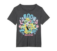 Monster High - Lagoona Blue Camiseta, Mujer Tallas Grandes, Jaspeado Oscuro, 5XL Grande