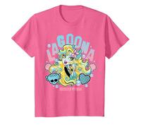 Monster High - Lagoona Blue Camiseta, Niños, Rosa Jaspeado, 3 años