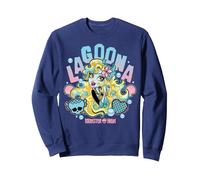 Monster High - Lagoona Blue Sudadera, Unisex para Adultos, Azul Marino, L