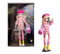 Monster High Wednesday Doll and Accessories, Enid Sinclair Collectible in Pink F