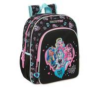MONSTER HIGH - Mochila Escolar Niño, Mochila Infantil, Adaptable a Carro, Ideal para Niños en Edad Escolar, Cómoda y Versátil, Calidad y Resistencia, 32x12x38 cm