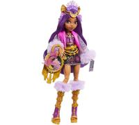 Monster High Monster Fest Clawdeen Wolf, Muñeca Hombre Lobo con Top y Falda con Estampado de Constelaciones y Accesorios con temática de Festival, Juguete Regalo para niños y niñas +4 años, HXH80