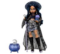 Monster High Muñeca, Moonspell Magic, Claire De Luna La Bruja clarividente con caldero Sorpresa y Accesorios como Bola de Cristal, JMB89