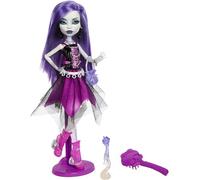 Monster High Muñeca de reproducción de Spectra Vondergeist de Booriginal Creeproduction con soporte para muñecas, diario y mascota Ferret Rhuen