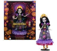 Monster High Muñeca Skelita Calaveras Dia De Muertos Coleccionable con Calaveras Tradicionales de Azúcar y Detalles de Caléndula
