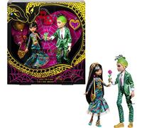 Monster High Muñecas, Cleo De Nile y Deuce Gorgon - Paquete de dos muñecas coleccionistas del día de San Valentín (HKY85)