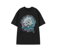 Monster High Negro Lagoona Camiseta de manga corta Mujeres